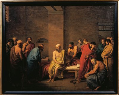 Włochy, Cremona, Śmierć Sokratesa autorstwa Giuseppe Diotti
