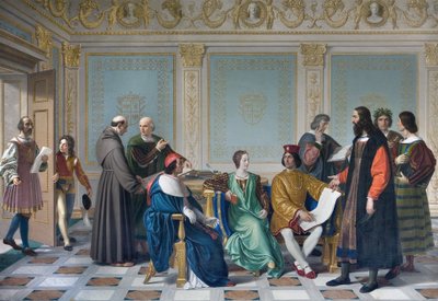 Artyści dworu Ludovica Marie Sforzy znanego jako More (Ludovico Maria Sforza detto il Moro autorstwa Giuseppe Diotti