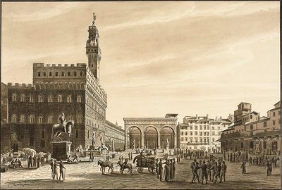 Piazza Signoria autorstwa Giuseppe Gherardi