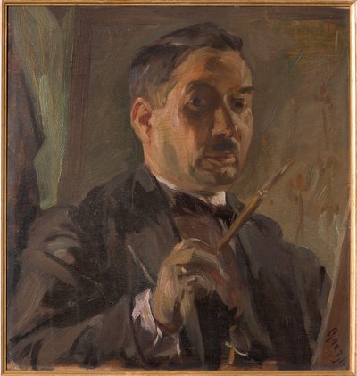 Autoportret (olej na sklejce) autorstwa Giuseppe Graziosi
