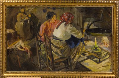 Kolacja (olej na płótnie) autorstwa Giuseppe Graziosi