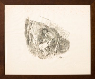 Dojenie (litografia) autorstwa Giuseppe Graziosi