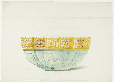 Wysadzana klejnotami misa w skarbcu San Marco w Wenecji autorstwa Giuseppe Grisoni