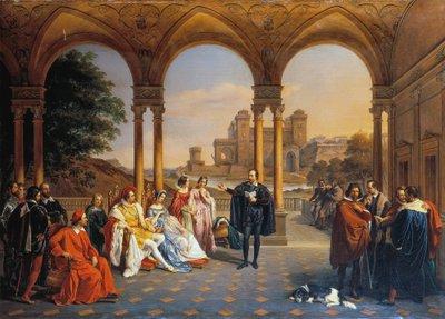 Torquato Tasso na dworze rodu Este autorstwa Giuseppe Mancinelli