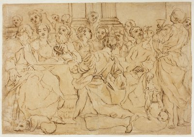 Studiuj do małżeństwa w Kana autorstwa Giuseppe Maria Crespi