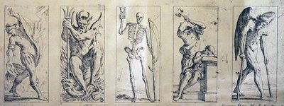 Karty tarota z XVII wieku autorstwa Giuseppe Marii Mitelli autorstwa Giuseppe Maria Mitelli