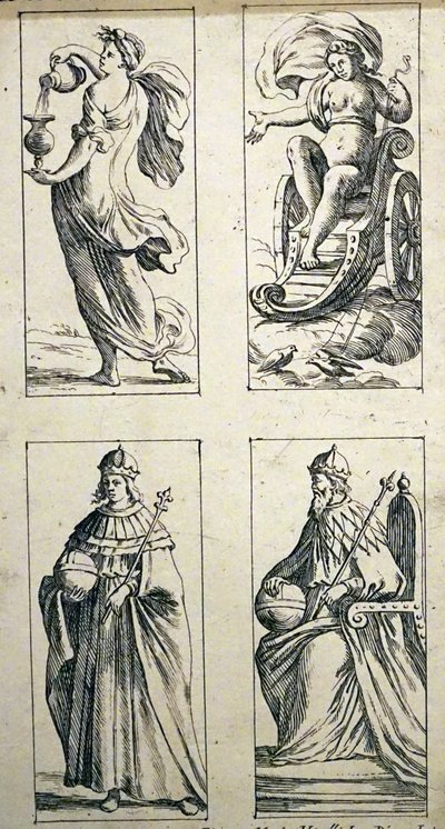 Karty tarota z XVII wieku autorstwa Giuseppe Marii Mitelli autorstwa Giuseppe Maria Mitelli