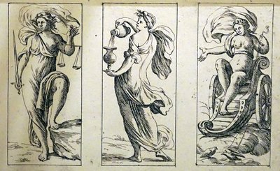 Karty tarota z XVII wieku autorstwa Giuseppe Marii Mitelli autorstwa Giuseppe Maria Mitelli