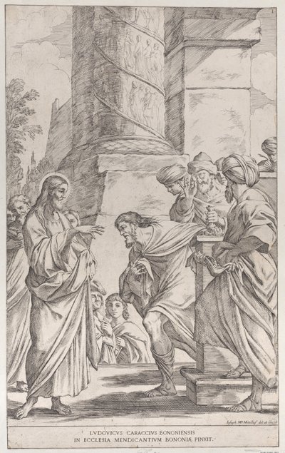 Tablica 1: Powołanie św. Mateusza, 1678. autorstwa Giuseppe Maria Mitelli