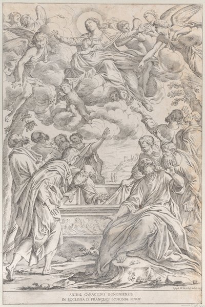Tablica 3: Wniebowzięcie Najświętszej Maryi Panny, 1678. autorstwa Giuseppe Maria Mitelli