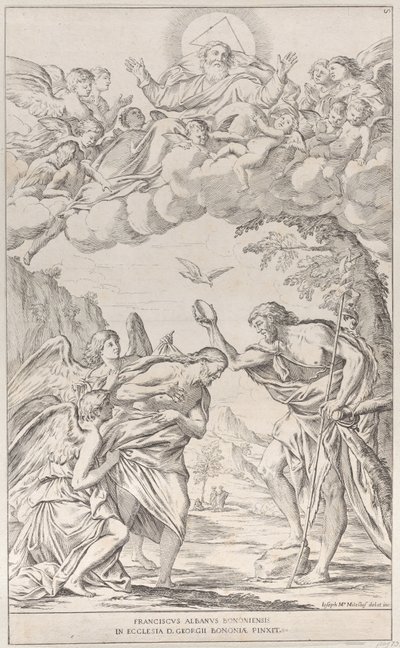 Tablica 8: Chrzest Chrystusa, 1678. autorstwa Giuseppe Maria Mitelli