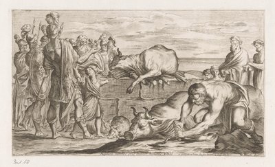 Trojanen offeren dieren aan Neptune Aris oddaje cześć Neptunowi (tytuł na obiekcie) Omzwervingen van Aeneas (tytuł serii) L