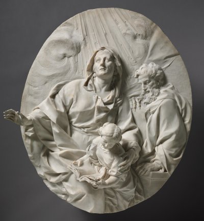 Edukacja Dziewicy, c.1700 autorstwa Giuseppe Mazzuoli
