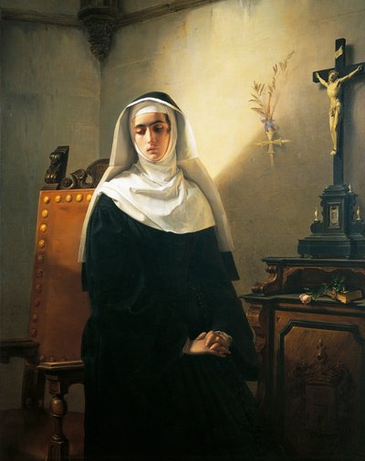 Zakonnica Monza autorstwa Giuseppe Molteni