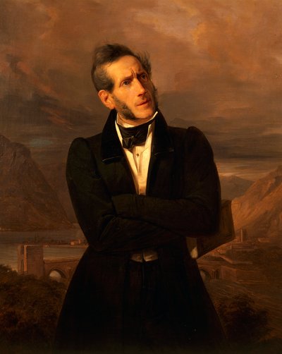 Portret Alessandro Manzoniego (Mediolan .) autorstwa Giuseppe Molteni