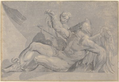 Saturn autorstwa Giuseppe Nicolo Vicentino, after Giovanni Antonio Pordenone