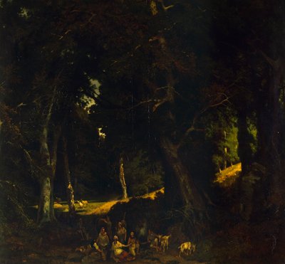 Obóz cygański — Giuseppe Palizzi autorstwa Giuseppe Palizzi