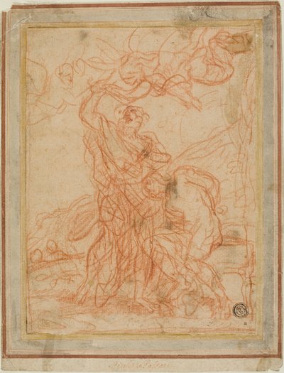 Ofiara Abrahama (recto i verso) autorstwa Giuseppe Passeri