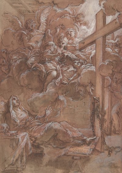 Ekstaza Błogosławionej Giacinty Marescotti, ca. 1675-1714. autorstwa Giuseppe Passeri