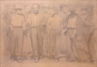 Kreskówka dla czwartego stanu autorstwa Giuseppe Pellizza da Volpedo