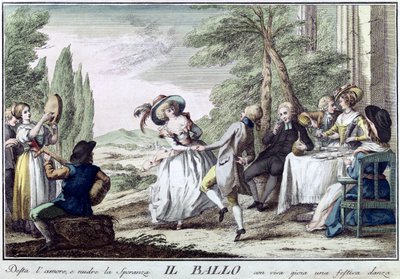 Taniec Taniec, 1790. autorstwa Giuseppe Piattoli