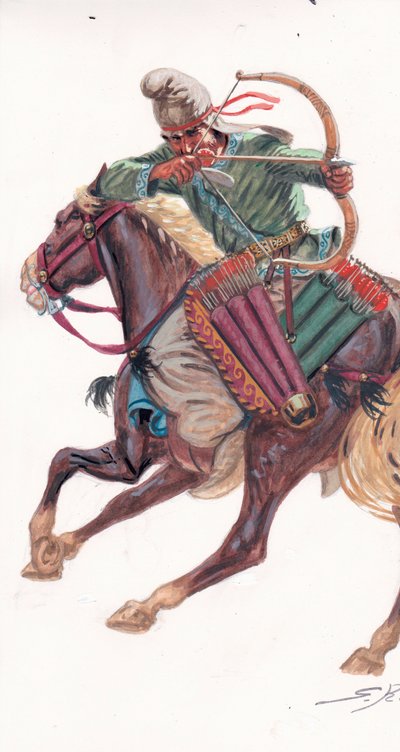 Łucznictwo konne autorstwa Giuseppe Rava