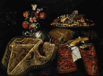 Martwa natura (olej na płótnie) autorstwa Giuseppe Recco