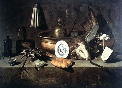 Martwa natura w kuchni autorstwa Giuseppe Recco