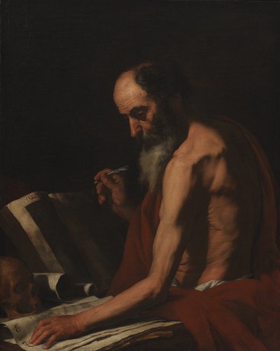 Św. Hieronim autorstwa Giuseppe Ribera
