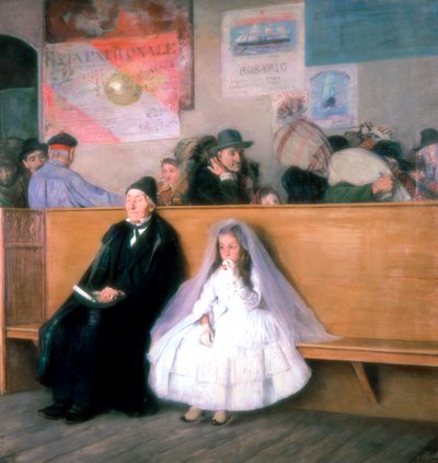 Na Stacji, ok. 1870-1900 autorstwa Giuseppe Ricci
