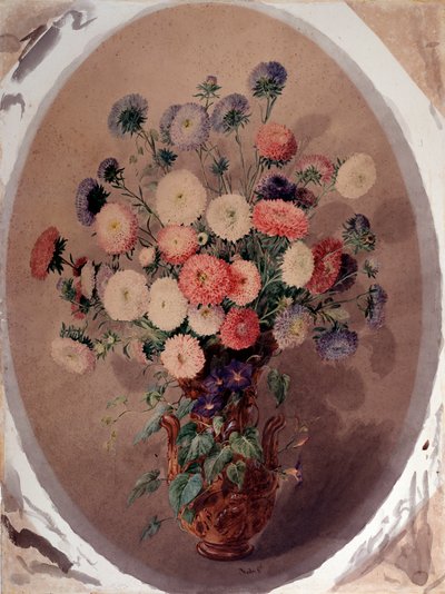 Bukiet stokrotek Akwarela Giuseppe Rody (XIX wiek) 1863 Dim 70x51 cm Geny, Galleria d