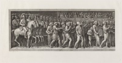 Wejście Francuzów do Mediolanu, 15 maja 1796 autorstwa Giuseppe Rosaspina, after Andrea Appiani