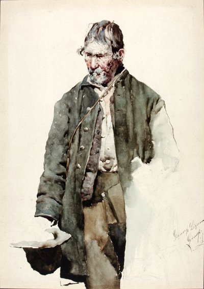 Studium starego człowieka autorstwa Giuseppe Signorini