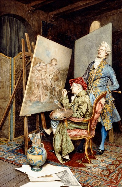 Pracownia Malarza autorstwa Giuseppe Signorini