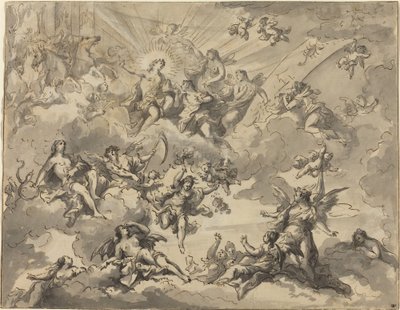 Apollo i muzy autorstwa Giuseppe Valeriani
