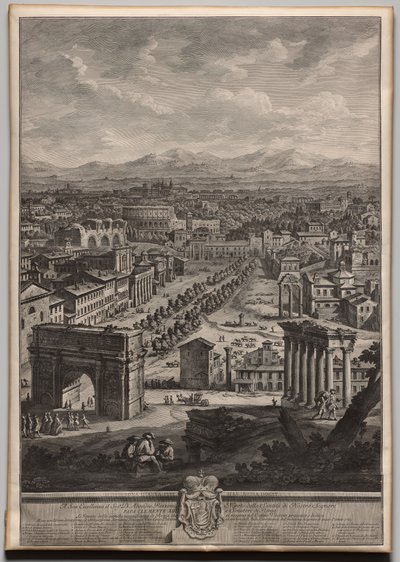 Campo Vaccino autorstwa Giuseppe Vasi