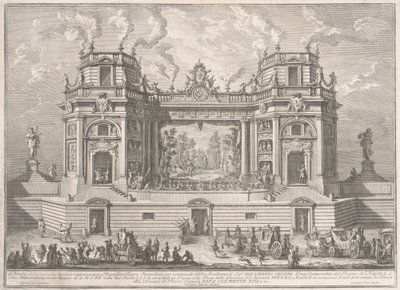 Seconda Macchina dla Chin z 1761 r.: Wspaniały teatr, 1761 r. autorstwa Giuseppe Vasi