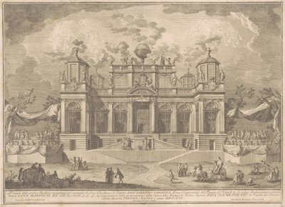 Prima Macchina dla Chin z 1770 r.: rzymski budynek handlowy autorstwa Giuseppe Vasi, after Giuseppe Palazzi, after Paolo Posi