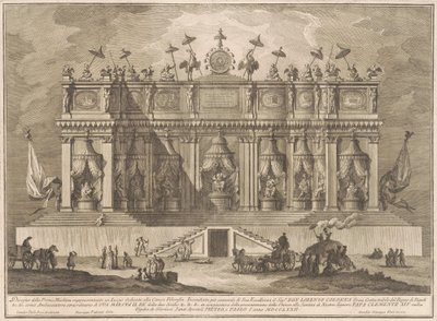 Prima Macchina dla Chin z 1772 r.: Budynek poświęcony chińskiej filozofii autorstwa Giuseppe Vasi, after Giuseppe Palazzi, after Paolo Posi