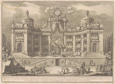 Seconda Macchina dla Chin z 1766 r.: Teatr dla igrzysk sportowych autorstwa Giuseppe Vasi, after Giuseppe Palazzi, after Paolo Posi