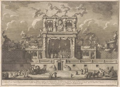 Seconda Macchina dla Chin z 1769 roku: budynek rozrywki publicznej autorstwa Giuseppe Vasi, after Giuseppe Palazzi, after Paolo Posi