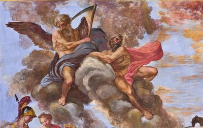 Szczegół apoteozy Herkulesa autorstwa Giuseppe Velasco