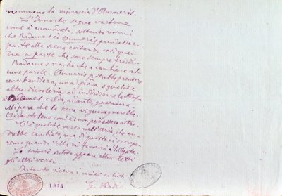 Odręczny list Giuseppe Verdiego do autora librett Aidy Antonio Ghislanzoni autorstwa Giuseppe Verdi