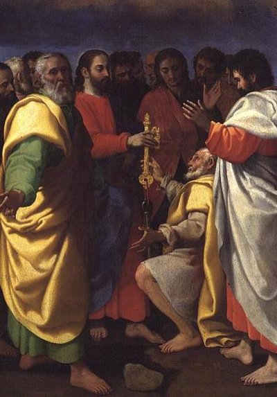 Nakaz Chrystusa dla św. Piotra autorstwa Giuseppe Vermiglio