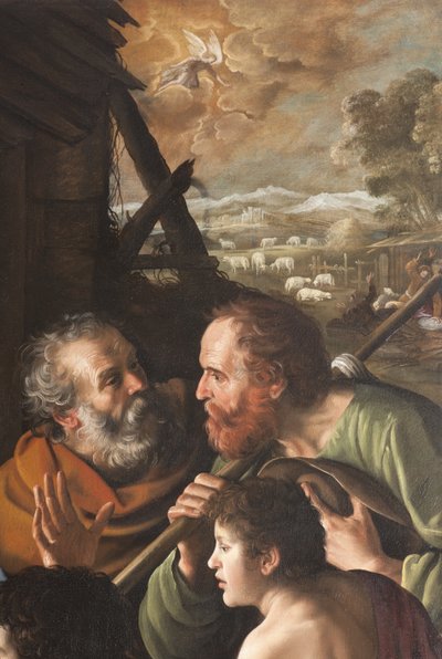 Narodzenia, szczegół autorstwa Giuseppe Vermiglio