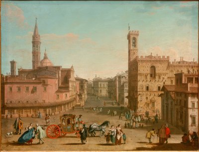 Die Piazza San Firenze autorstwa Giuseppe Zocchi