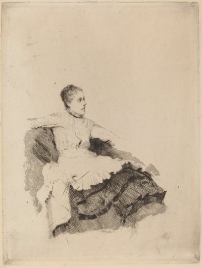 Portret Madame de Nittis („Uwaga”) autorstwa Giuseppe de Nittis