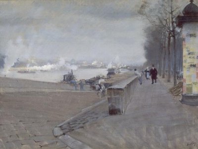 Sekwana w Paryżu autorstwa Giuseppe de Nittis