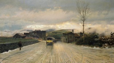 Przeprawa przez Apeniny autorstwa Giuseppe or Joseph de Nittis