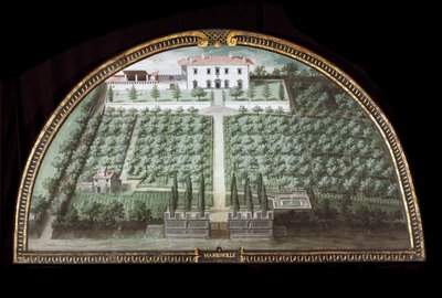 Widok Villa di Marignolle niedaleko Florencji, Włochy (Tempera autorstwa Giusto Utens
